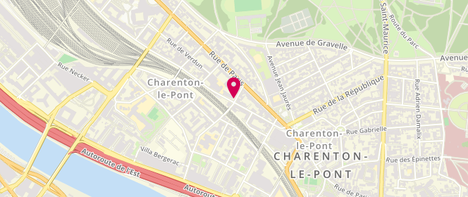 Plan de CUNY Michèle, 43 Rue des Bordeaux, 94220 Charenton-le-Pont