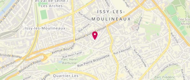 Plan de RISBOURG Marlène, 9 Rue Edouard Branly, 92130 Issy-les-Moulineaux