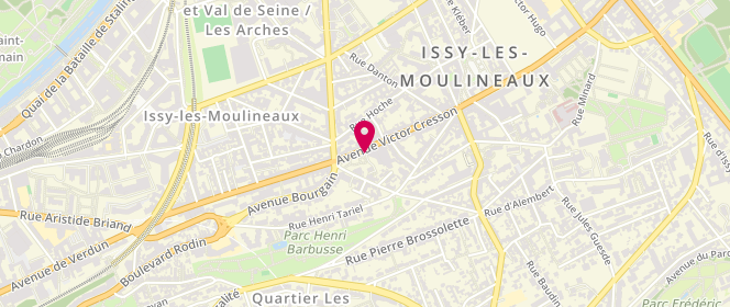 Plan de JOURDAIN Patrick, 27 Bis Avenue Victor Cresson, 92130 Issy-les-Moulineaux