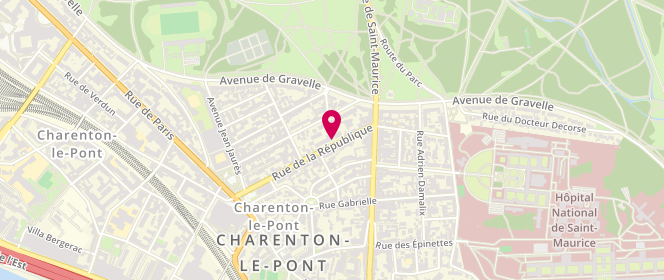 Plan de PASCANO Thierry, 27 Rue de la Republique, 94220 Charenton-le-Pont