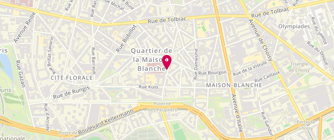 Plan de TRUNET Stéphanie, 24 Rue des Peupliers, 75013 Paris