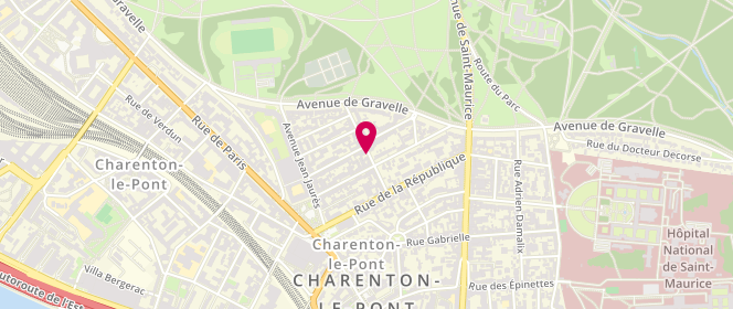 Plan de LABONNELIE Jean, 11 Rue Guerin, 94220 Charenton-le-Pont