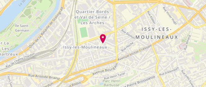 Plan de PERDRIX Ludivine, 10 Rue des Acacias, 92130 Issy-les-Moulineaux