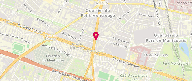 Plan de COLIGNON Nikias, 119 Avenue du General Leclerc, 75014 Paris