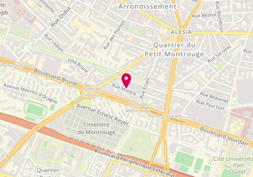 Plan de NERCESSIAN Philippe, 12 Rue Morere, 75014 Paris