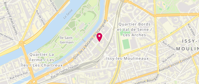 Plan de COMBOURIEU Laure, 17 Rue du Passeur de Boulogne, 92130 Issy-les-Moulineaux