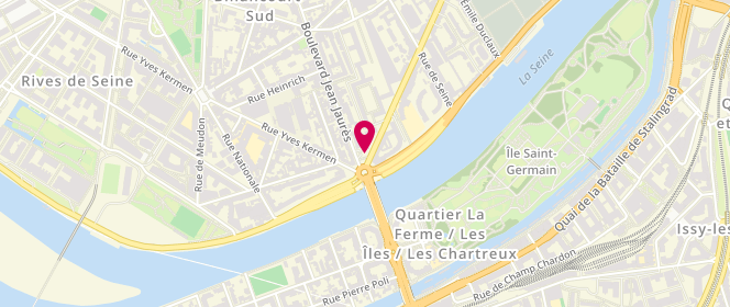 Plan de DESCHIENS Marie Anne, 1 Avenue Pierre Grenier, 92100 Boulogne-Billancourt