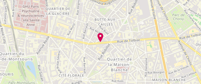 Plan de ROULLIER Benoît, 196 Rue de Tolbiac, 75013 Paris
