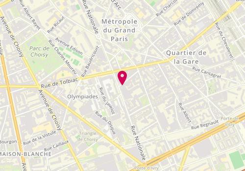 Plan de ISHAK Samïa, 19 Rue Ponscarme, 75013 Paris
