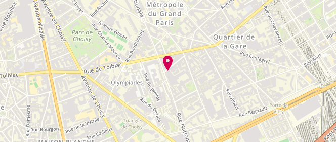Plan de LECHEQUE Alain, 19 Rue Ponscarme, 75013 Paris