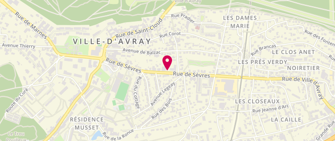 Plan de ABERGEL-GODON Valérie, 51 Rue de Sevres, 92410 Ville-d'Avray