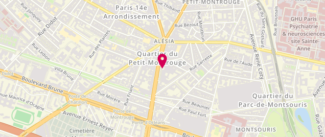 Plan de DASSONVILLE Bernard, 95 Avenue du General Leclerc, 75014 Paris