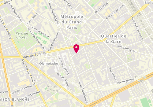 Plan de LONIEWSKI Xavier, 11 Rue Ponscarme, 75013 Paris