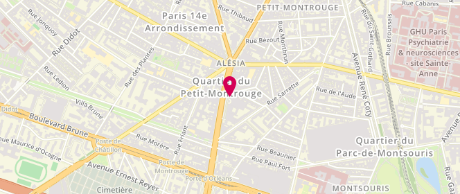 Plan de YONA Laurent, 93 Avenue du Général Leclerc, 75014 Paris