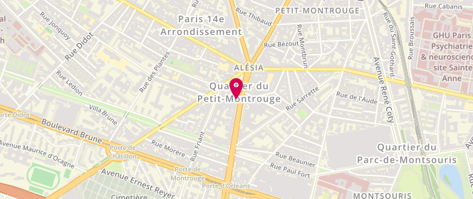 Plan de ELKRIEFF Roger, 102 Avenue du Général Leclerc, 75014 Paris