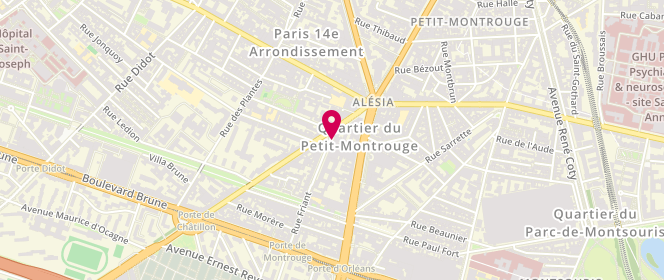 Plan de ELKRIEFF Guy, 3 Rue Friant, 75014 Paris
