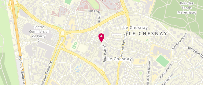 Plan de PATERNOSTRE Aygline, 15 Rue Pottier, 78150 Le Chesnay-Rocquencourt
