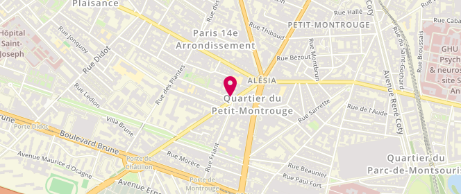 Plan de Chen You-Wa, 2 Rue de Chatillon, 75014 Paris