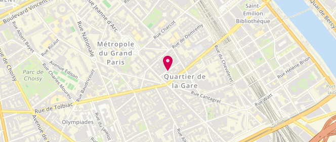 Plan de DAVEAU Pascale, 11 Rue de Reims, 75013 Paris