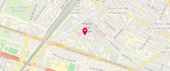 Plan de SAAD Mostafa, 5 Rue Maria Helena Vieira Silva, 75014 Paris