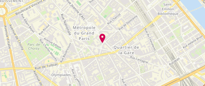 Plan de DAIX Laurence, 56 Rue de Domremy, 75013 Paris