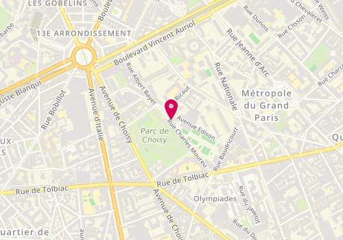 Plan de RIVIERE Adrien, 44 Rue Charles Moureu, 75013 Paris