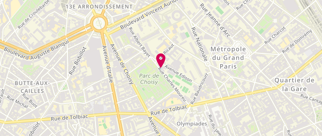 Plan de MASSE Virginie, 44 Rue Charles Moureu, 75013 Paris