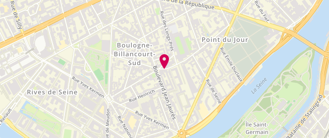 Plan de HAYATE Fabien, 107 Rue du Point du Jour, 92100 Boulogne-Billancourt