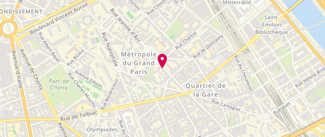 Plan de LE PALLEC Françoise, 11 Rue Jeanne d'Arc, 75013 Paris