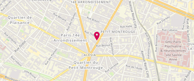 Plan de BELPOMME Annie, 72 Avenue du Général Leclerc, 75014 Paris