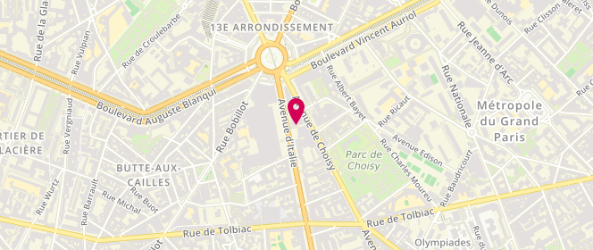 Plan de GAYET Mathilde, 17 Avenue d'Italie, 75013 Paris