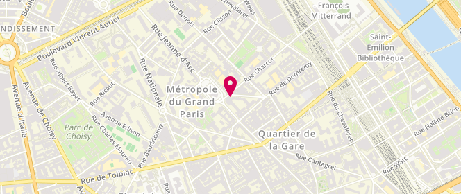 Plan de ALBO Catherine, 17 Rue Xaintrailles, 75013 Paris