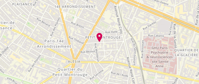 Plan de SORIANO ANDALUZ Sandra, 38 Rue Rémy Dumoncel, 75014 Paris