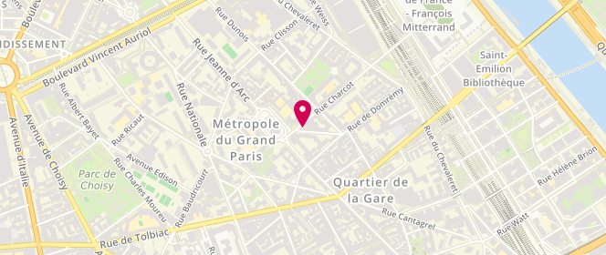 Plan de PENDOLA-LUCHEL Isabelle, 37 Rue Charcot, 75013 Paris