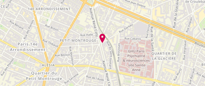 Plan de MEUNIER Gilles, 53 Rue Dareau, 75014 Paris