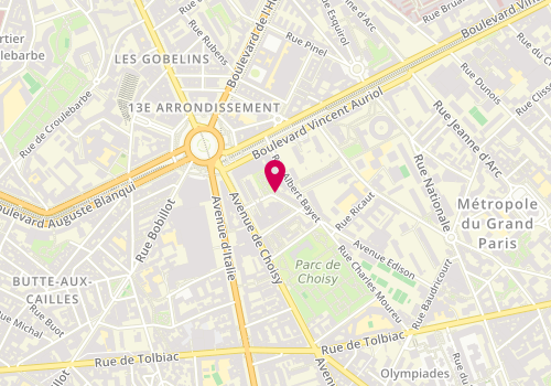 Plan de BONNIER-PRIN Béatrice, 76 Avenue Edison, 75013 Paris