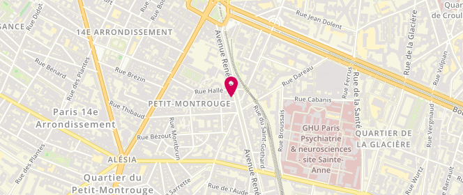 Plan de RUSS Gilles, 14 Avenue René Coty, 75014 Paris