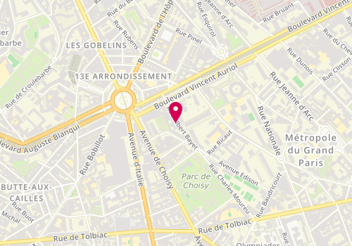 Plan de BESSA Lina, 11 Rue Albert Bayet, 75013 Paris