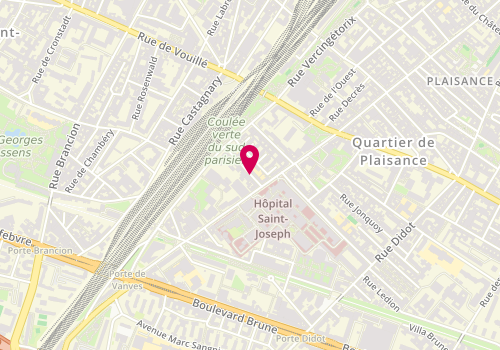 Plan de WASSEF Louise, 5 Rue Maurice Rouvier, 75014 Paris