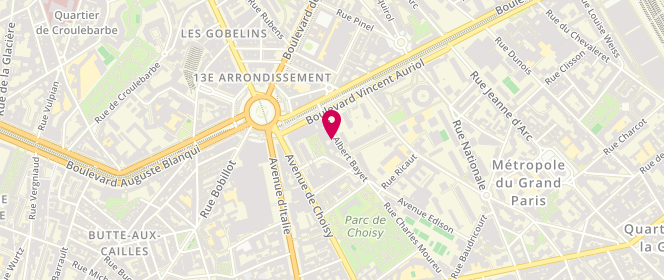 Plan de BOULANGER Hortense, 13 Rue Albert Bayet, 75013 Paris