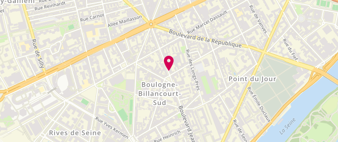 Plan de LAQUERRIERE Philippe, 225 Boulevard Jean Jaurès, 92100 Boulogne-Billancourt