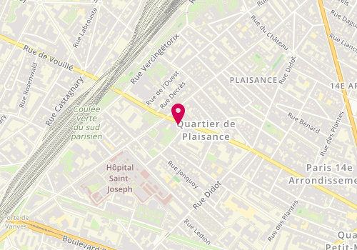 Plan de SAREZINSKI Gérard, 201 Rue d'Alesia, 75014 Paris