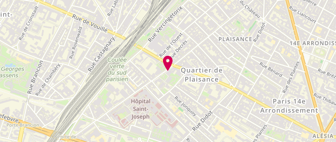 Plan de NGUYEN Christiane, 141 Rue Raymond Losserand, 75014 Paris