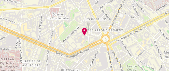 Plan de HOPPILLIARD-HENRY Maryvonne, 3 Rue des Reculettes, 75013 Paris