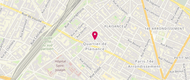 Plan de NATHAF Florence, 24 Avenue Villemain, 75014 Paris