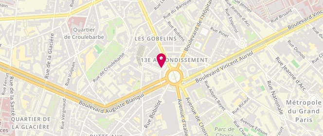 Plan de AMADEI Jean, 6 Place d'Italie, 75013 Paris