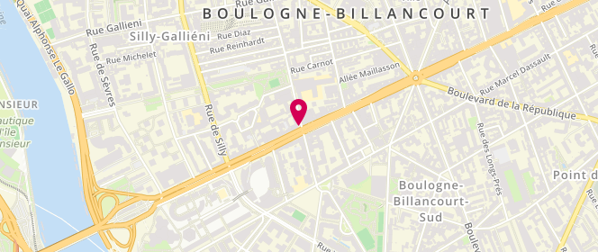 Plan de GODBILLE Pascaline, 60 Avenue du Général Leclerc, 92100 Boulogne-Billancourt