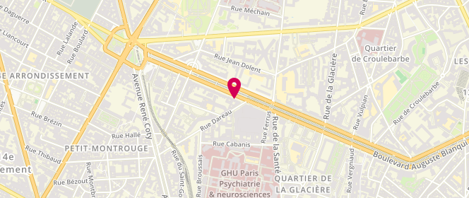 Plan de BENDERDOUCHE Mazouz, 25 Boulevard Saint Jacques, 75014 Paris