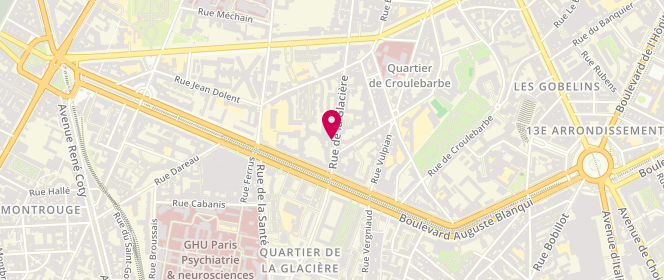 Plan de AKRICH Salomé, 64 Rue Glaciere, 75013 Paris