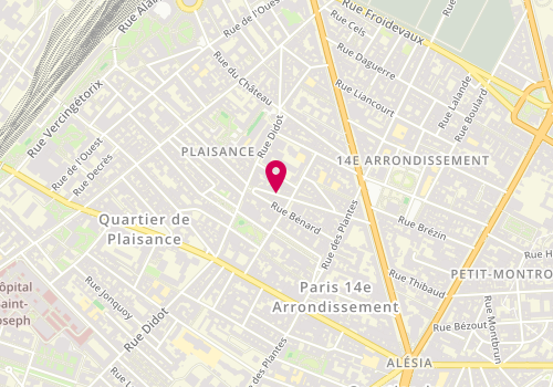 Plan de RIVERA Michel, 40 Rue de la Sabliere, 75014 Paris